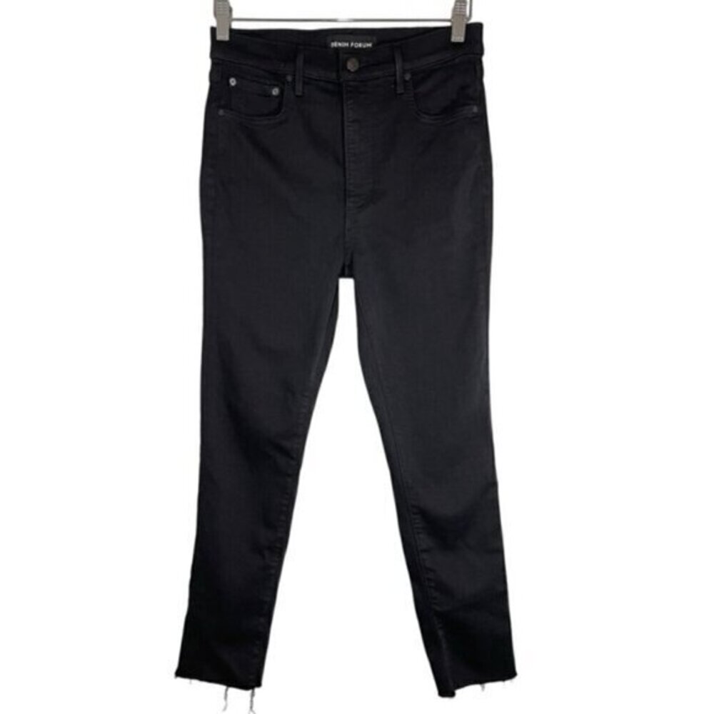 Aritzia Denim Forum Black The Lola High Rise Skinny Crop Jeans size 29
